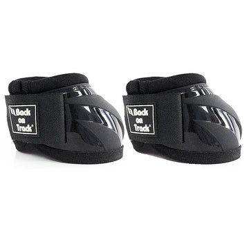 Med Back On Track Performance No Turn Exterior Protective Horse Bell Boots Black